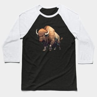 Bison energetic Baseball T-Shirt